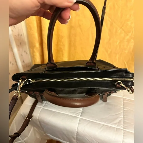 Cole Haan Leather 2-way Tote with Removable Strap EUC